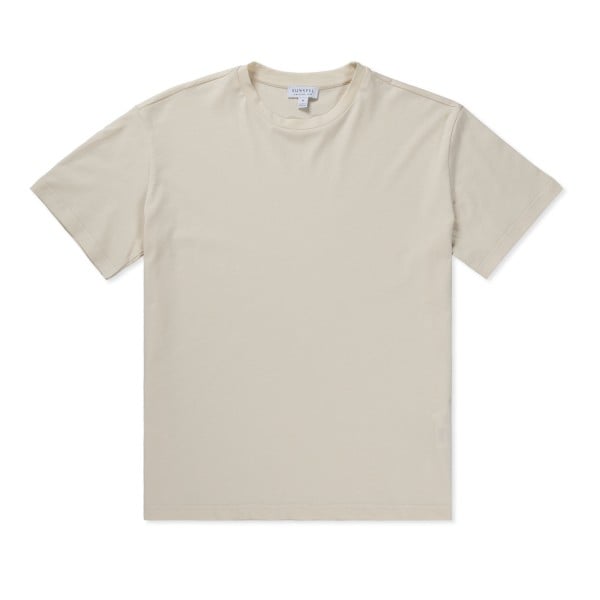 Women's Sunspel Boy Fit Crew Neck T-Shirt (Undyed)