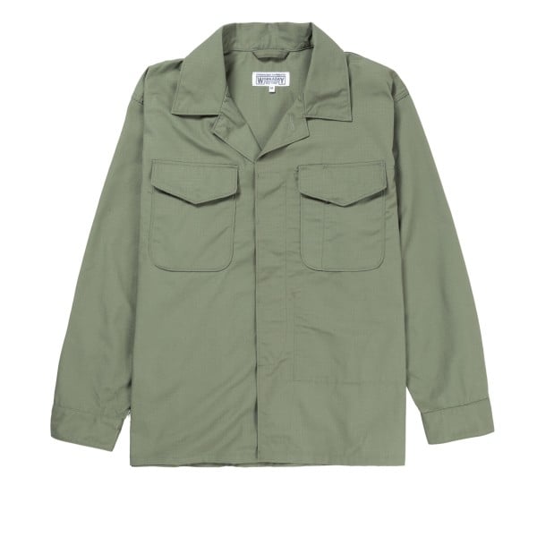 Workaday by Engineered Garments MC Shirt Jacket (Olive Cotton Ripstop)