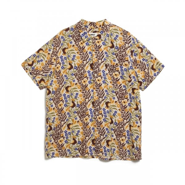 YMC Malick Short Sleeve Shirt (Bird Multi)