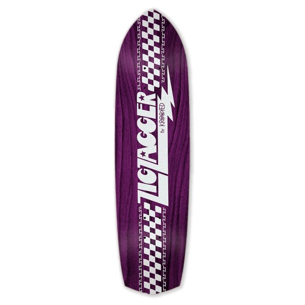 Zip Zagger by Krooked Cruiser Skateboard Deck 8.625" (Purple)
