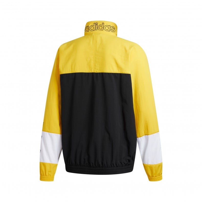 blocked warm up track jacket