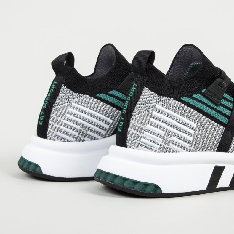 adidas Originals EQT Support Mid ADV Primeknit Core Black Core Black Sub Green S13 Consortium
