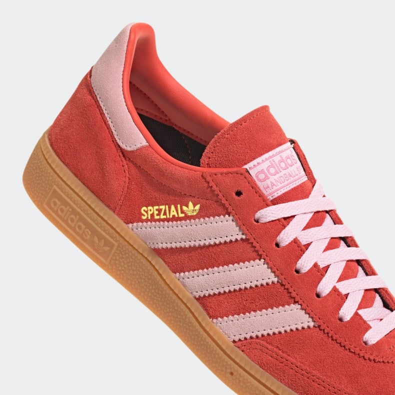 Pink and red adidas trainers best sale