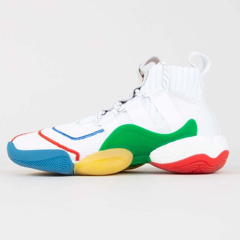 Adidas crazy byw lvl x pharrell alternate white best sale