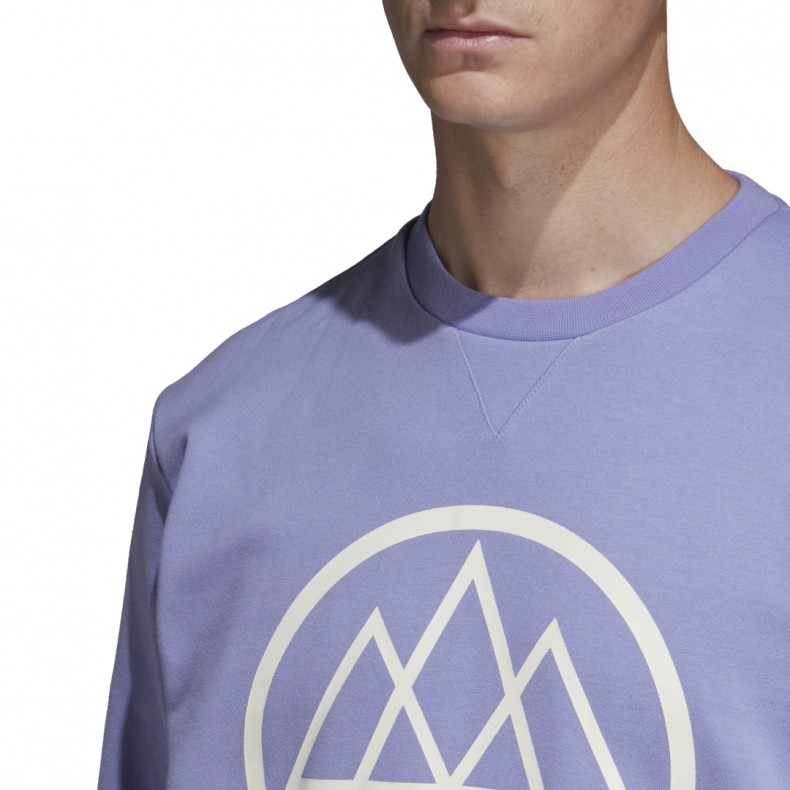 adidas Originals x SPEZIAL Mod Trefoil Crew Neck Sweatshirt (Light Purple)  - DM1687 - Consortium.