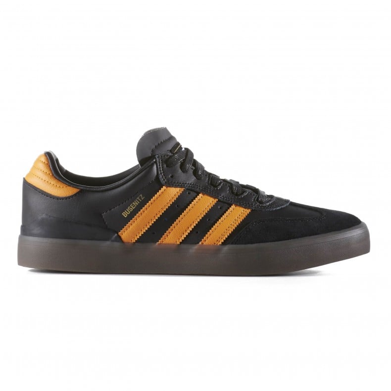 adidas Skateboarding Busenitz Vulc Samba Edition Core Black Natural Bright Orange Consortium