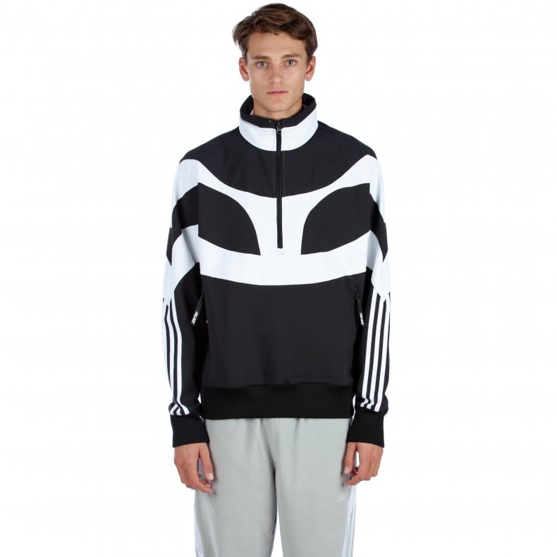 Adidas x Palace Heavy Half Zip Jacket (White/Black) - Consortium.