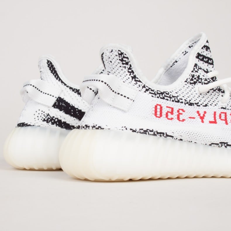 Yeezy boost v2 2025 white core black red
