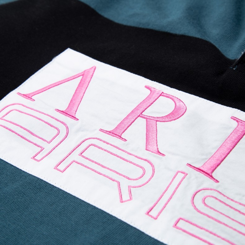 Aries Colour-Blocked Rugby Shirt (Petrol) - SRAR40214 - Consortium