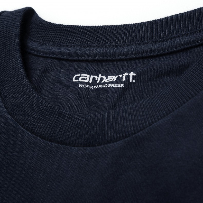Carhartt WIP Chase Long Sleeve T-Shirt (Dark Navy/Gold) - I026392.00H ...