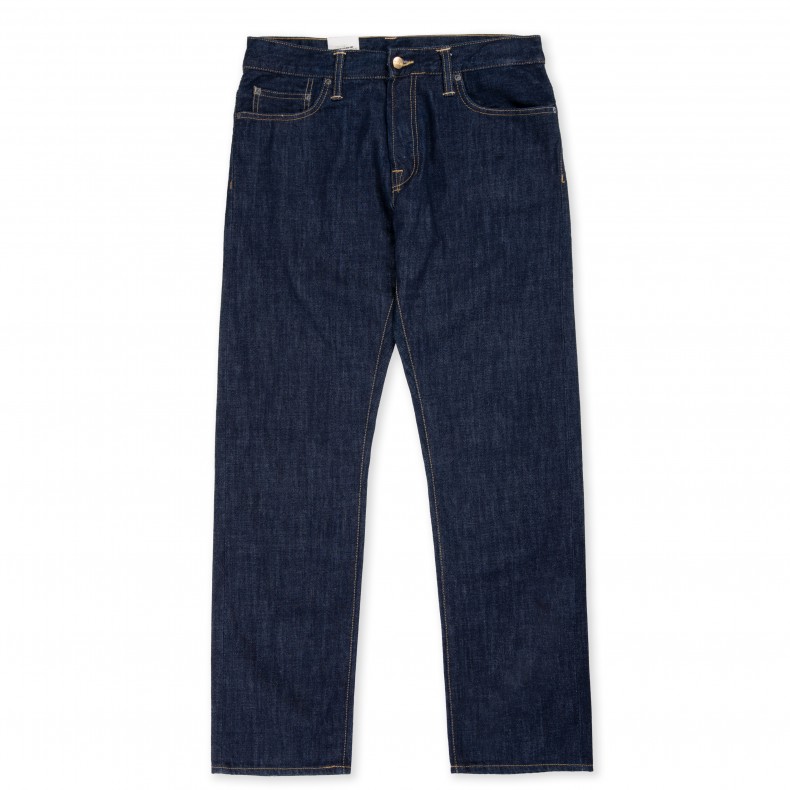 Carhartt WIP Klondike Edgewood Denim Jeans 12 Oz (Blue Rinsed ...