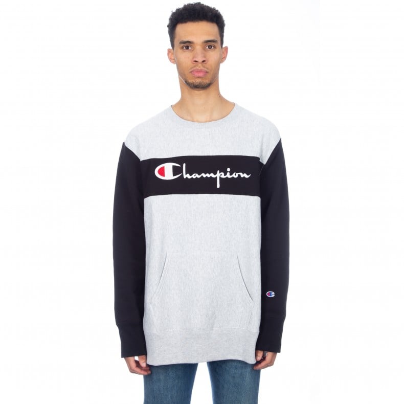 Champion basic sale block crewneck