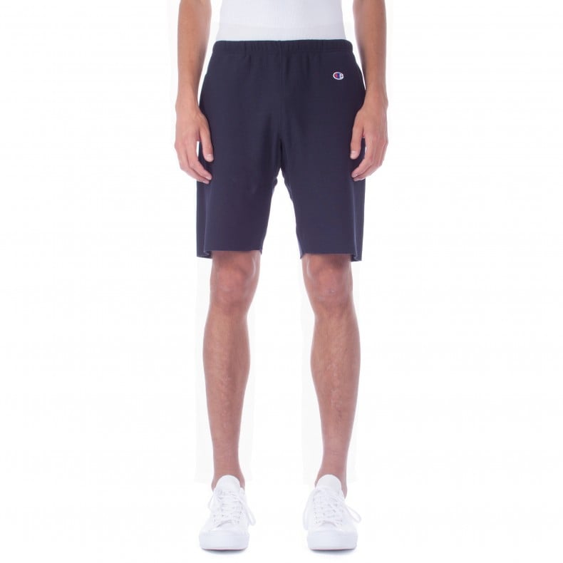 Champion Reverse Weave Cut Off Track Shorts Navy