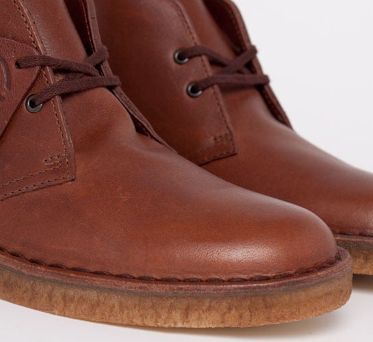 Clarks originals brown new arrivals leather desert boots