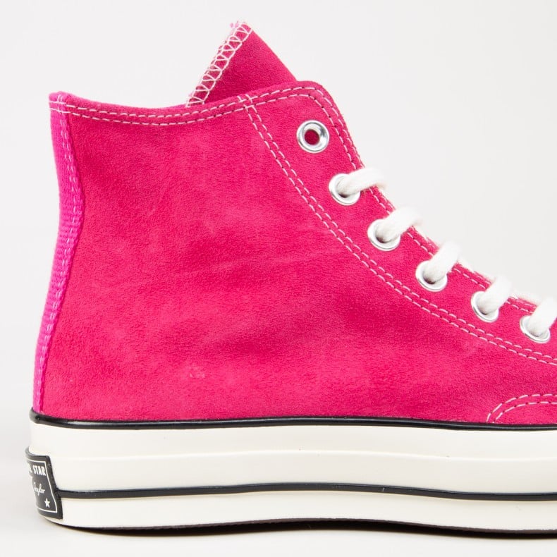 Converse Chuck Taylor All Star 70 Hi Suede Prime Pink Black Egret 166215C Consortium