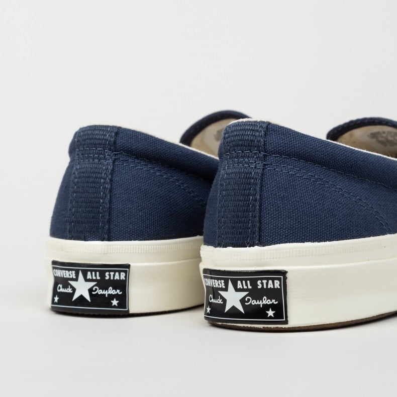 Converse navy slip ons online