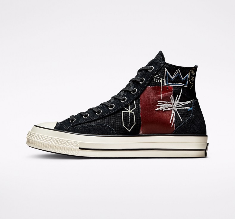 Converse x Basquiat Chuck Taylor All Star 70 Hi (Black/Multi/Egret) -  172585C - Consortium