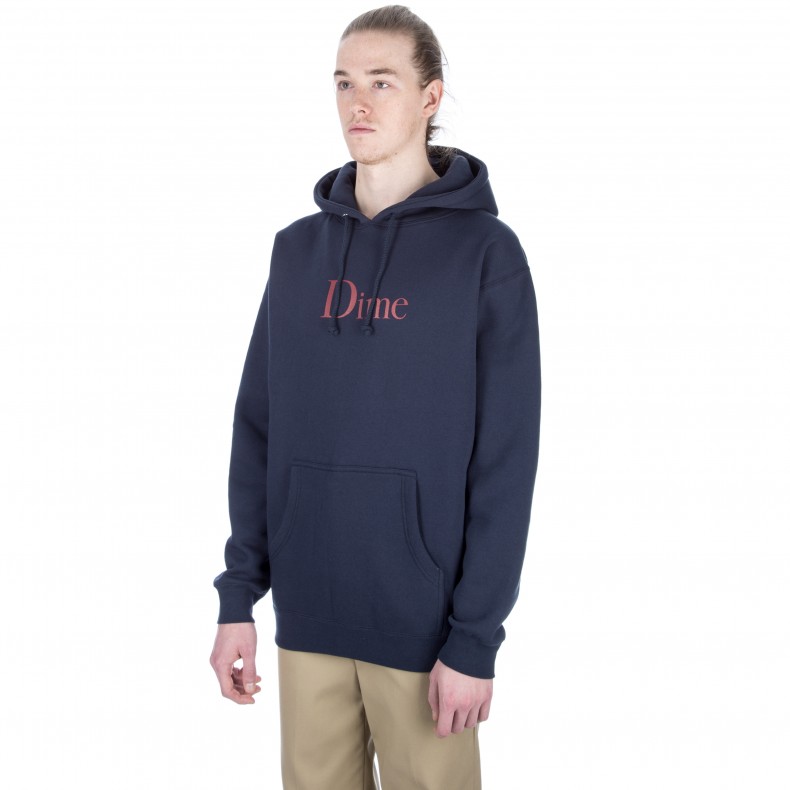 Dime Classic Logo Pullover Hooded Sweatshirt (Navy) - Consortium.