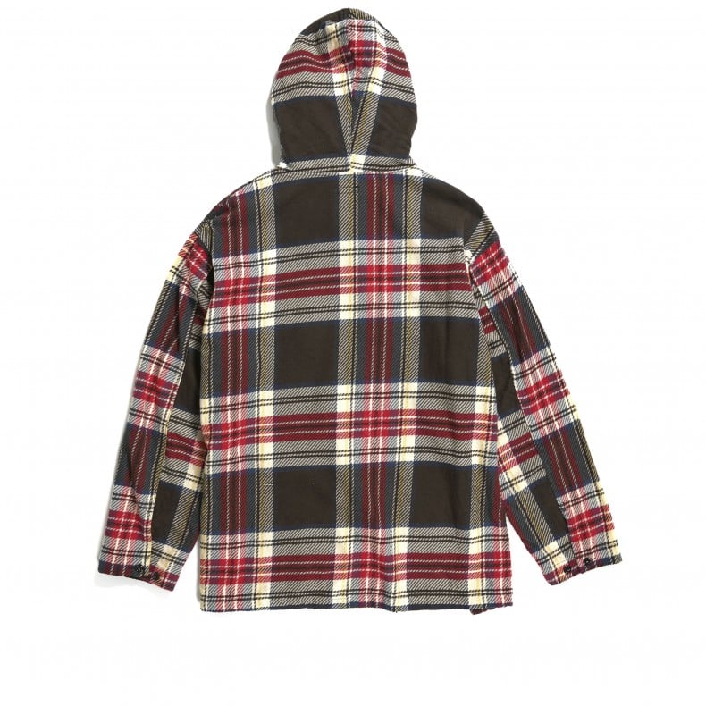 Engineered Garments Cagoule Shirt (Brown Cotton Heavy Twill Plaid ...
