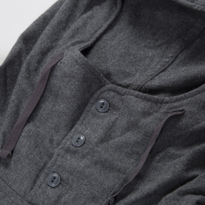 Engineered Garments Cagoule Shirt (Dark Grey Brushed Cotton Twill ...