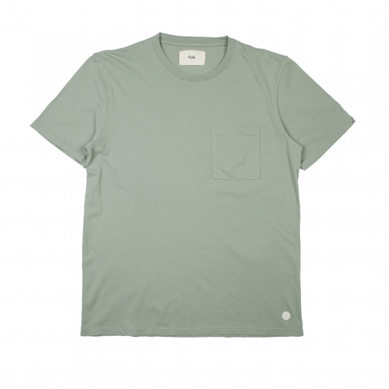 Garantie dood Larry Belmont Folk Pocket Assembly T-Shirt (Washed Green) - FP5220J - Consortium