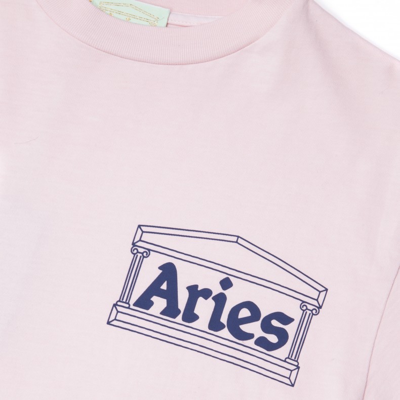 Aries Logo T-Shirt (Pink/Navy) - FPAR60000 PNK - Consortium.