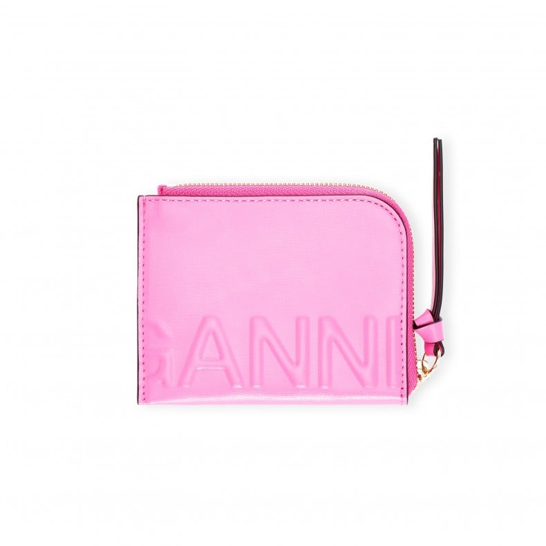 GANNI Zip Around Card Holder (Carmine Rose) - A4008 - Consortium