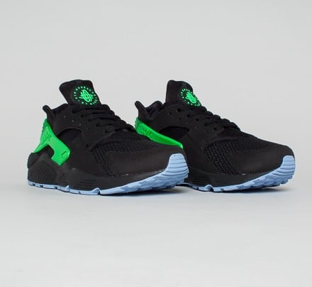 Nike Air Huarache Run FB Black Poison Green Aluminum Consortium