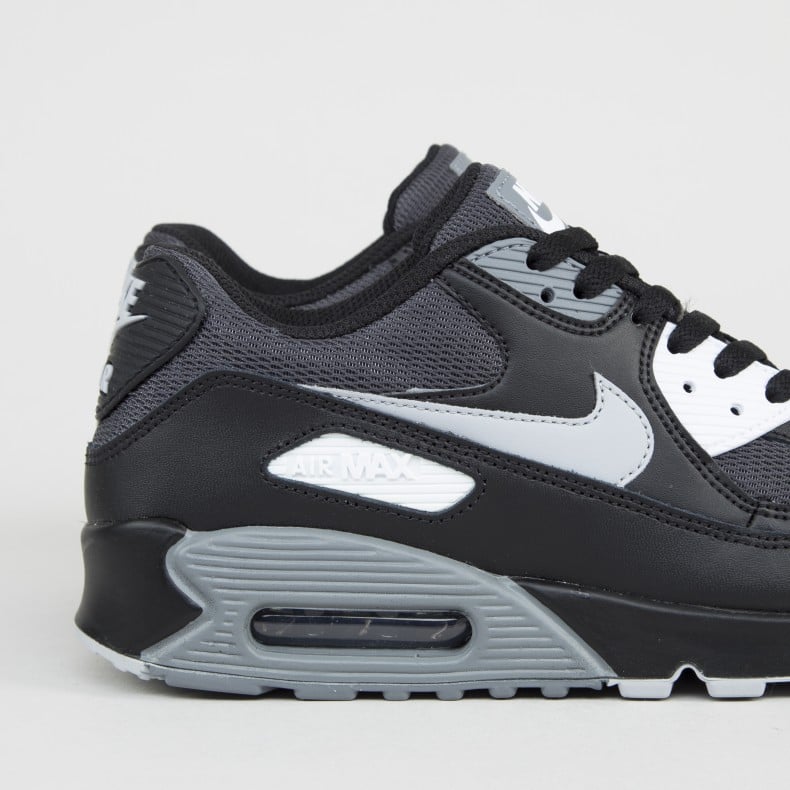 Nike Air Max 90 Essential Black Wolf Grey Dark Grey Cool Grey Consortium