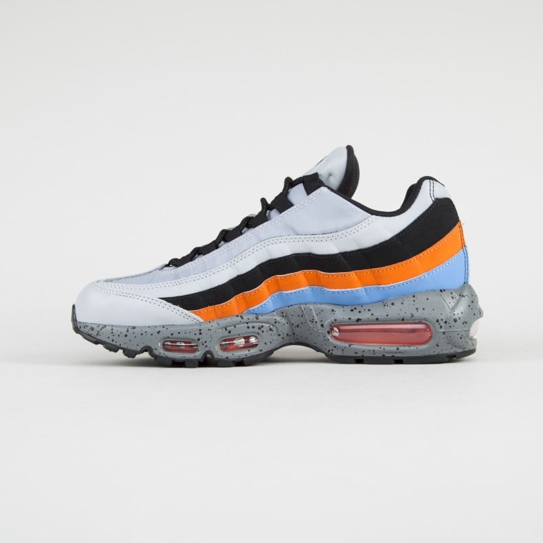 Nike air max 95 premium wolf 2025 grey orange  and  blue