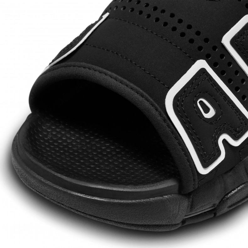 Nike Air More Uptempo Slides (Black/White-Black-Clear) - DV2132