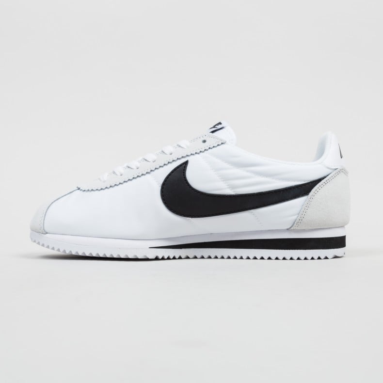 Nike Classic Cortez Nylon White Black Light Bone Consortium