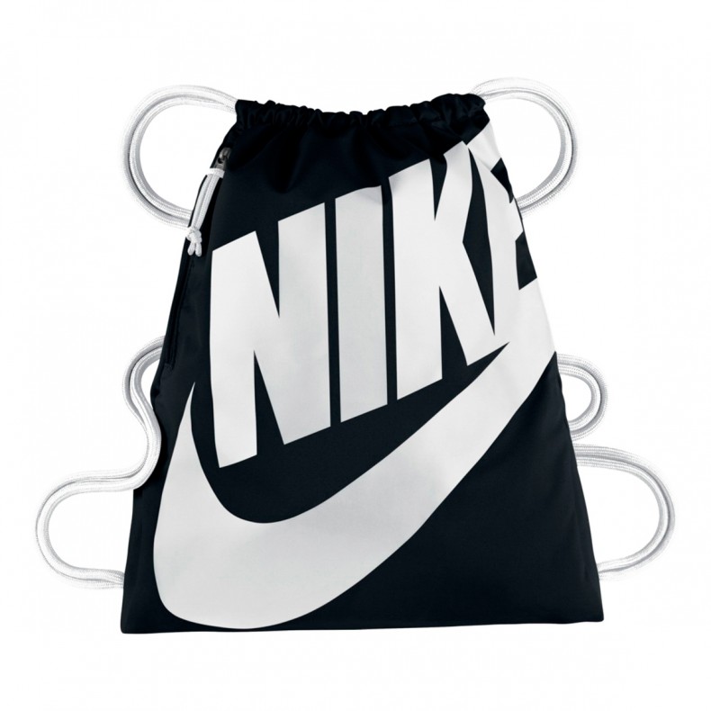 Nike Heritage Drawstring Backpack (Black) - Consortium.
