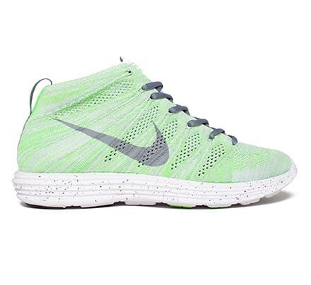 Nike Lunar Flyknit Chukka Wolf Grey Cool Grey Electric Green White Consortium