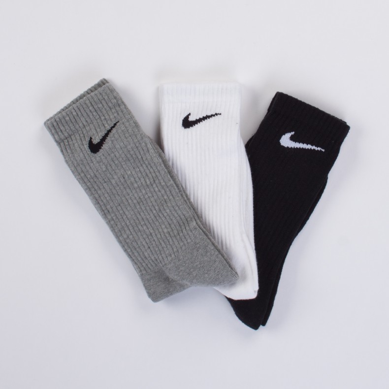 Nike Performance Cushion Crew Training Sock Triple Pack (Multi-Colour ...