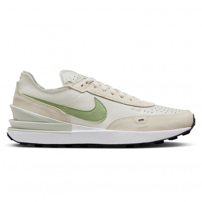 Nike Waffle One Leather Light Bone Phantom White Oil Green DX9428 002 Consortium