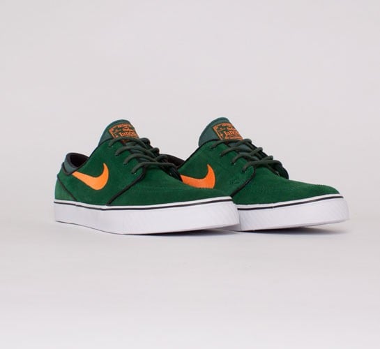 Nike Skateboarding Stefan Janoski Gorge Green Total Orange Black