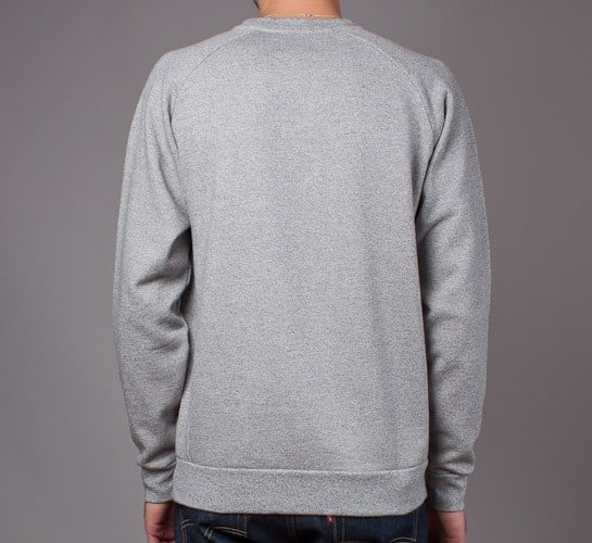 Norse Projects Ketel Logo Crew Neck Sweatshirt Grey Melange