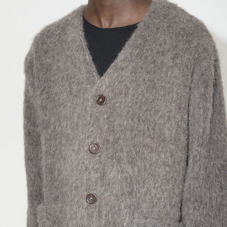 Our Legacy Cardigan (Mole Grey Mohai) - M4236CM - Consortium