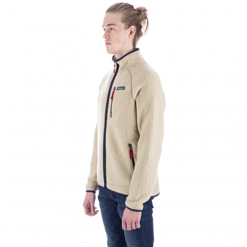 patagonia retro pile fleece pullover el cap khaki