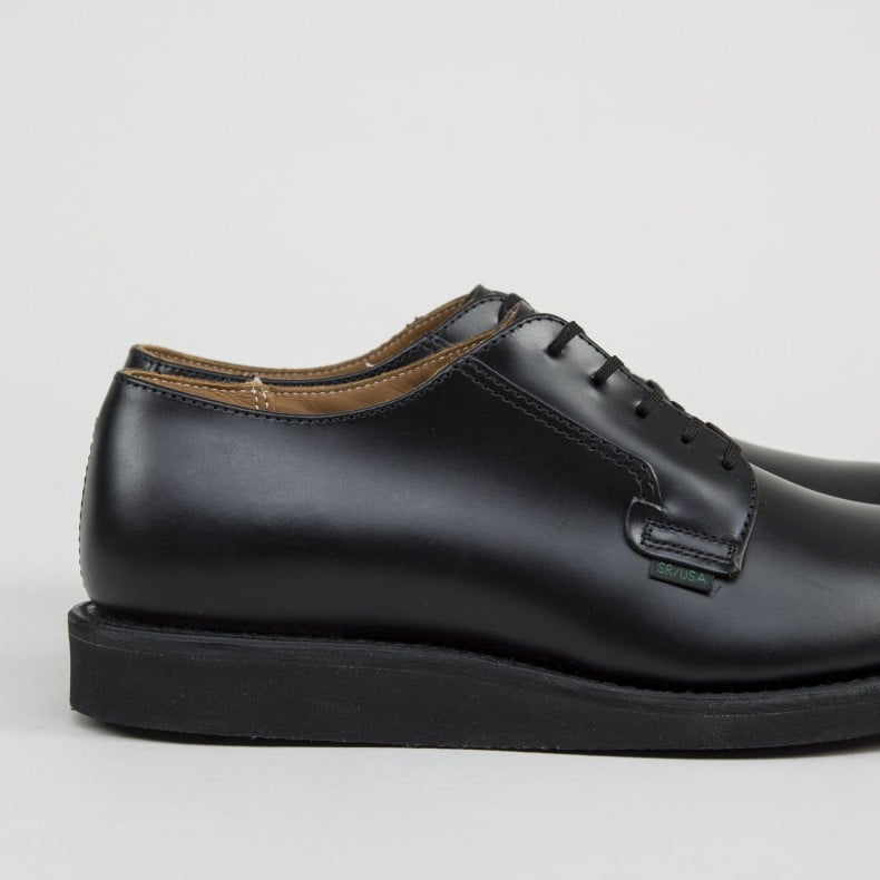 Red Wing 101 Postman Oxford Shoes Black Chaparral Leather