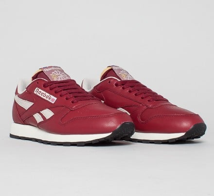 Reebok Classic Leather Vintage Inspired Collegiate Burgundy