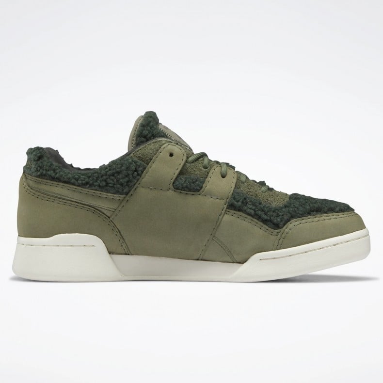 Reebok Workout Plus Hunter Green Pure Grey 8 Cherry
