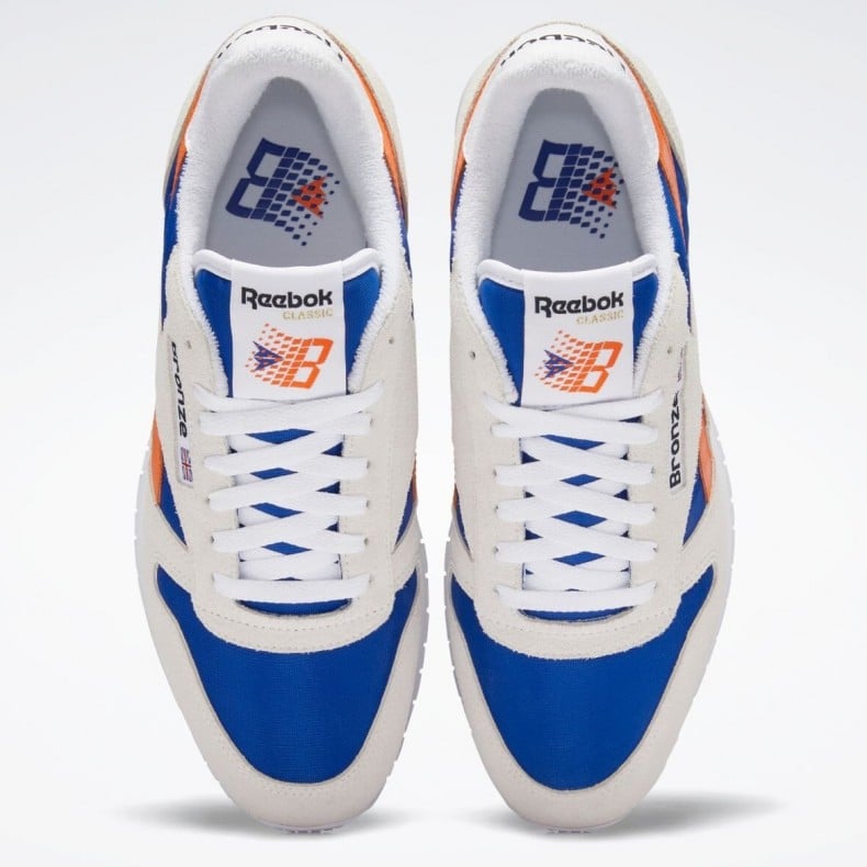Reebok x Bronze 56k Classic Leather Chalk Classic Cobalt Slam Orange GZ3878 Consortium