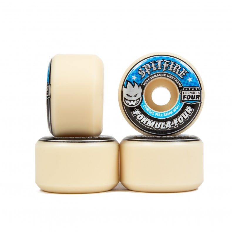 Spitfire Formula Four Conical Full 99DU Skateboard Wheels 56mm (Natural