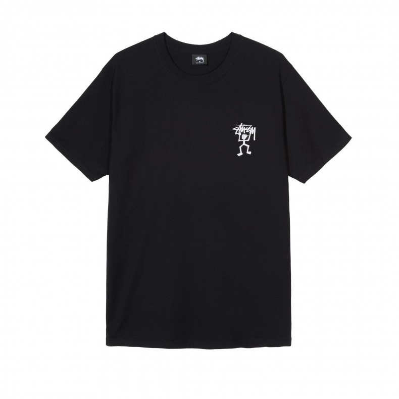 Stussy Warrior Man T-Shirt (Black) - 1904435-BLK - Consortium