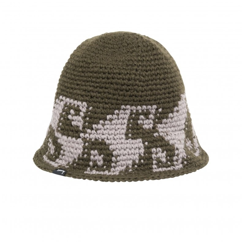 stussy waves knit bucket hat