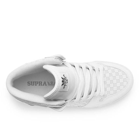 Supra vaider best sale white action leather