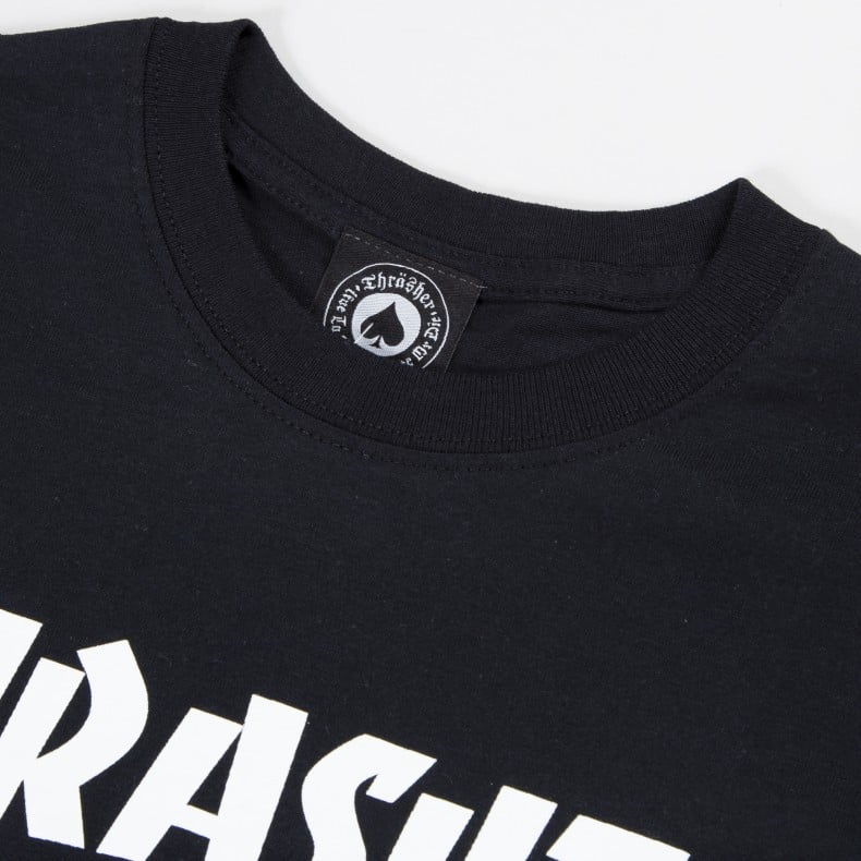 Thrasher Logo T-Shirt (Black/White) - Consortium.