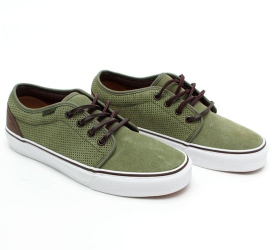 green vans with leather laces